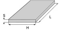 Изображение размеров "Алюминиевая плита АМг2М "