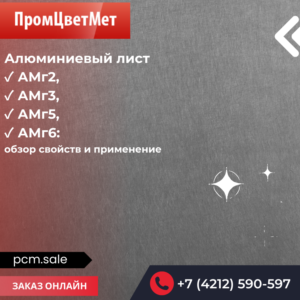 Алюминиевый лист АМг2, АМг3, АМг5, АМг6: обзор свойств и применение